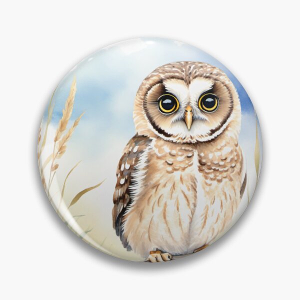 Item preview, Cute Watercolor Owl on Tree Branch designed and sold by Hackl20.