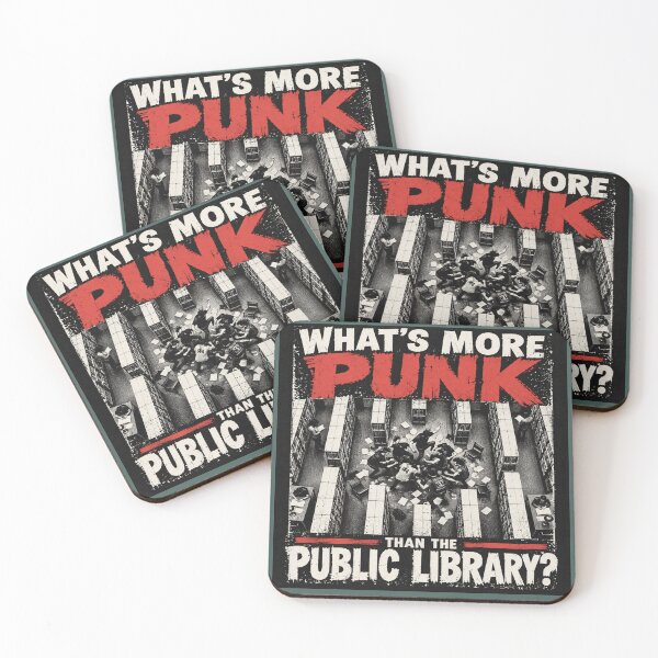 Item preview, Punk Librarian Public Library Mosh Pit designed and sold by POD DYNASTY | Original Print On Demand T-Shirt Graphics.