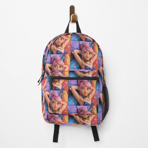 Item preview, Cute pinup of a Anime manga illustrated girl resting by a wall with her hands behind her head vibrant artwork design designed and sold by Vintage Designs +.