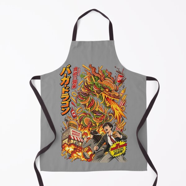 Item preview, Burger Dragon Attack – Japanese Kaiju Fast Food Art designed and sold by ElizBurkes.