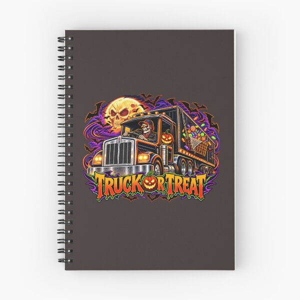 Item preview, Truck Or Treat - Halloween Skeleton Driver Semi Truck Candy Art designed and sold by NomadForge.