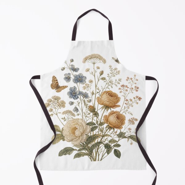 Item preview, Vintage Cottagecore Floral Bouquet with Butterflies designed and sold by VaneDesings.
