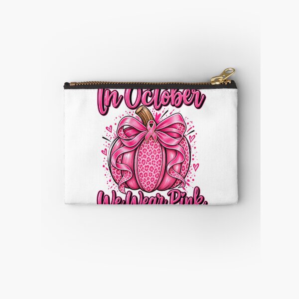 Item preview, In October We Wear Pink Leopard Pumpkin designed and sold by VGAfanatic.