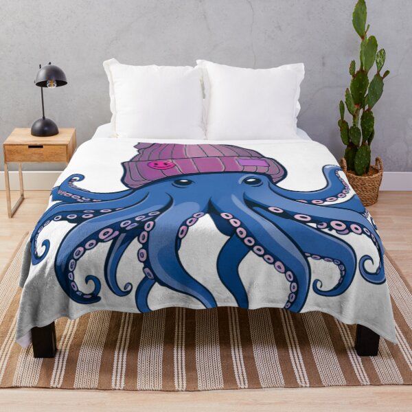Item preview, Blue Beanie Octopus designed and sold by Octo-Merch.