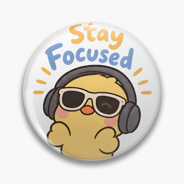 Item preview, Stay Focused Cool Duck - Cute Headphones Meme designed and sold by Duck lovers.