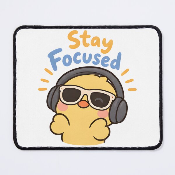 Item preview, Stay Focused Cool Duck - Cute Headphones Meme designed and sold by Duck lovers.