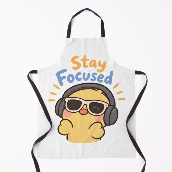 Item preview, Stay Focused Cool Duck - Cute Headphones Meme designed and sold by Duck lovers.
