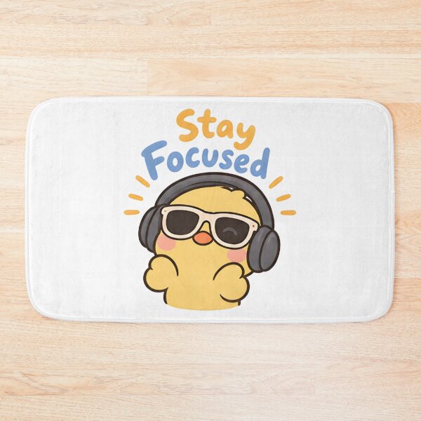Item preview, Stay Focused Cool Duck - Cute Headphones Meme designed and sold by Duck lovers.