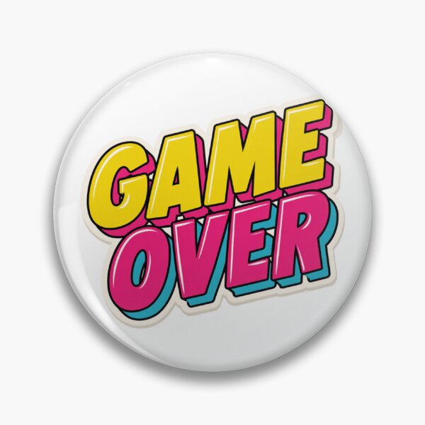 Item preview, Retro Arcade Gamer Game Over Text Design designed and sold by NicolasGlowArt.