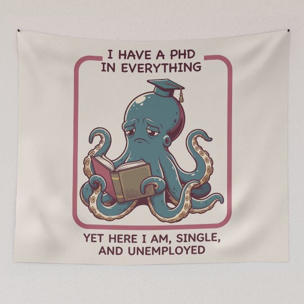 Item preview, Unemployed Octopus designed and sold by Amir Faysal.