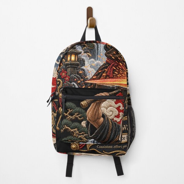 Item preview, Japanese Persistence Proverb Art – Keizoku wa Chikara Nari Swordsmith Embroidery designed and sold by Emoji Emblems.