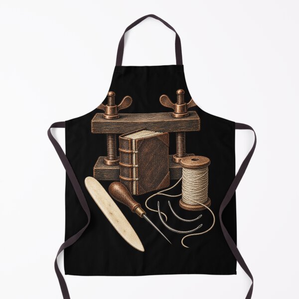 Item preview, Traditional Bookbinding Tools – Vintage Book Arts Illustration designed and sold by Georain.