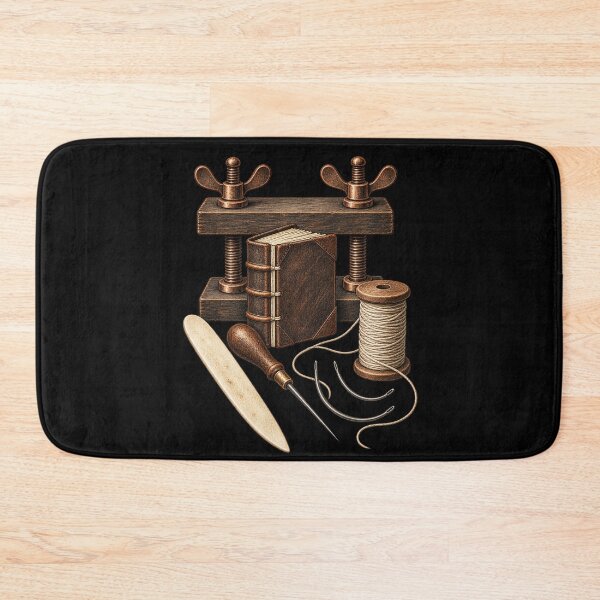 Item preview, Traditional Bookbinding Tools – Vintage Book Arts Illustration designed and sold by Georain.