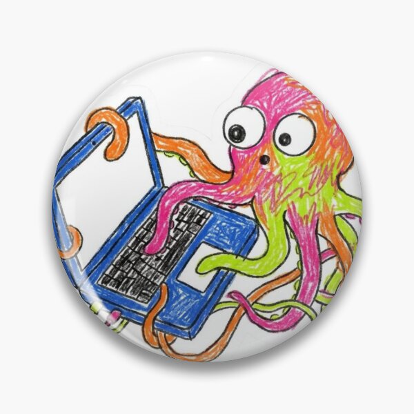 Item preview, Neon Tech Octopus designed and sold by Octo-Merch.