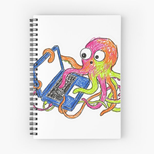 Item preview, Neon Tech Octopus designed and sold by Octo-Merch.