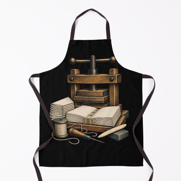 Item preview, Traditional Bookbinding Tools – Vintage Book Arts Illustration designed and sold by Georain.