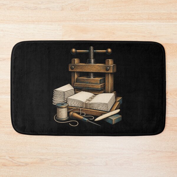 Item preview, Traditional Bookbinding Tools – Vintage Book Arts Illustration designed and sold by Georain.
