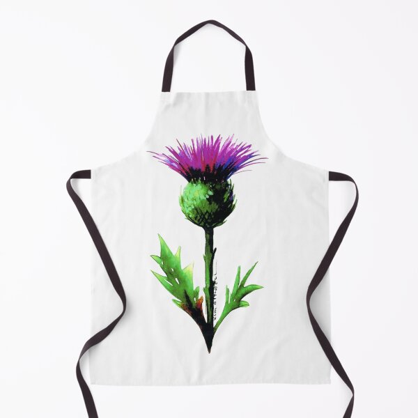 Item preview, Thistle, original watercolor. designed and sold by aswoa.