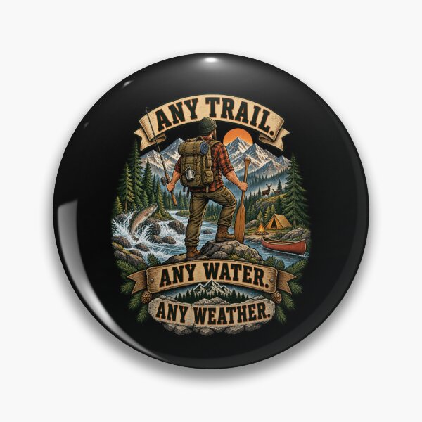 Item preview, Any Trail. Any Water. Any Weather. designed and sold by Good Mood Foundry.