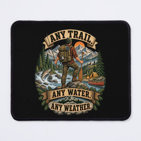 Item preview, Any Trail. Any Water. Any Weather. designed and sold by Good Mood Foundry.
