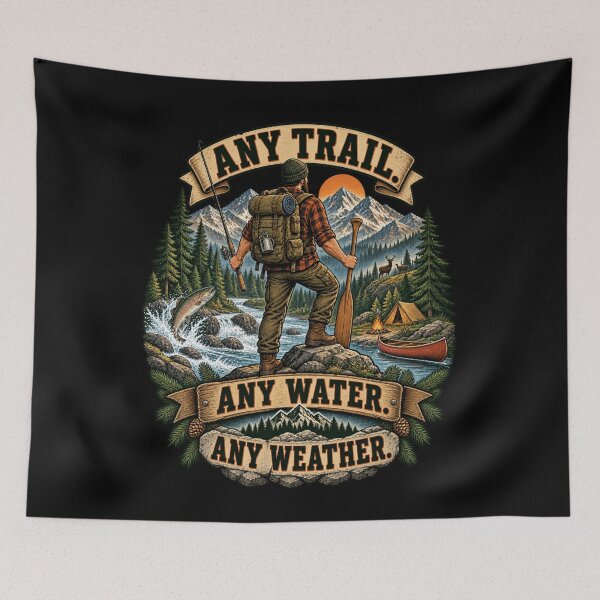 Item preview, Any Trail. Any Water. Any Weather. designed and sold by Good Mood Foundry.