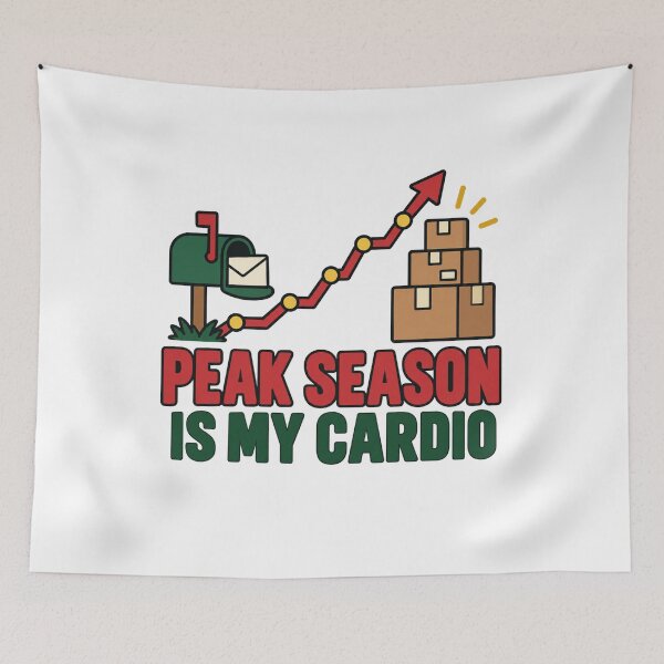 Item preview, Peak Season Is My Cardio Postal Worker designed and sold by DreamLayerStudio.
