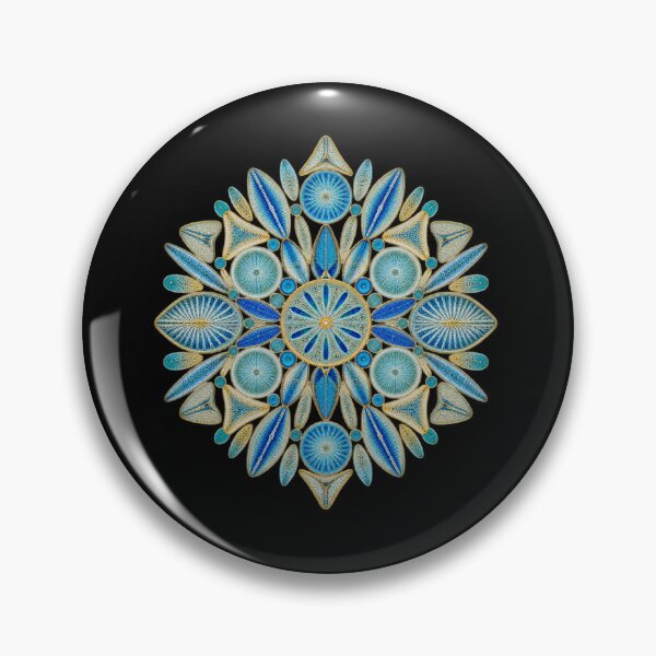 Item preview, Diatom Microscopy Collection – Colorful Marine Science Art designed and sold by Georain.