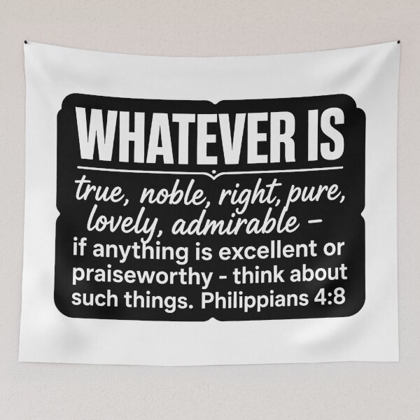 Item preview, Philippians 4:8 Think About Excellent or Praiseworthy Things designed and sold by plushism.