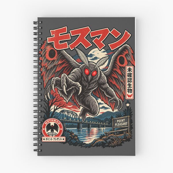 Item preview, Mothman Point Pleasant – Retro Japanese Cryptid Horror designed and sold by ElizBurkes.