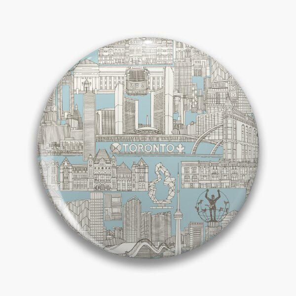 Item preview, Toronto toile barkchip light blue designed and sold by scrummy.