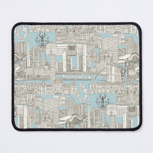 Item preview, Toronto toile barkchip light blue designed and sold by scrummy.
