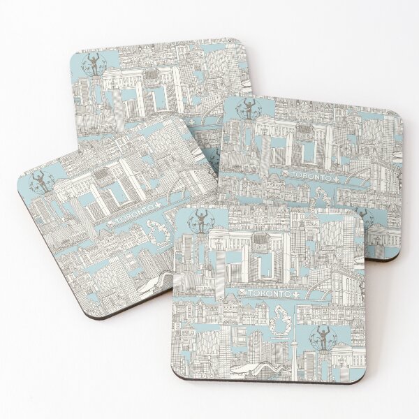 Artikelvorschau, Toronto Toile Barkchip Hellblau entworfen und verkauft von scrummy.
