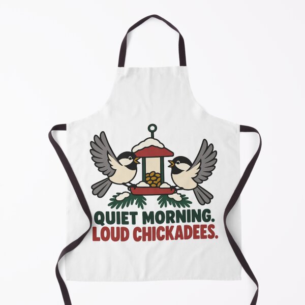 Item preview, Quiet Morning Loud Chickadees Winter Birding designed and sold by DreamLayerStudio.