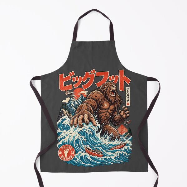 Item preview, Bigfoot Tsunami – Retro Japanese Sasquatch Adventure designed and sold by ElizBurkes.