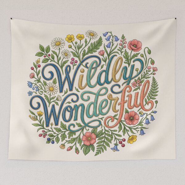 Item preview, Wildly Wonderful – A loving saying for little free spirits designed and sold by Girih.