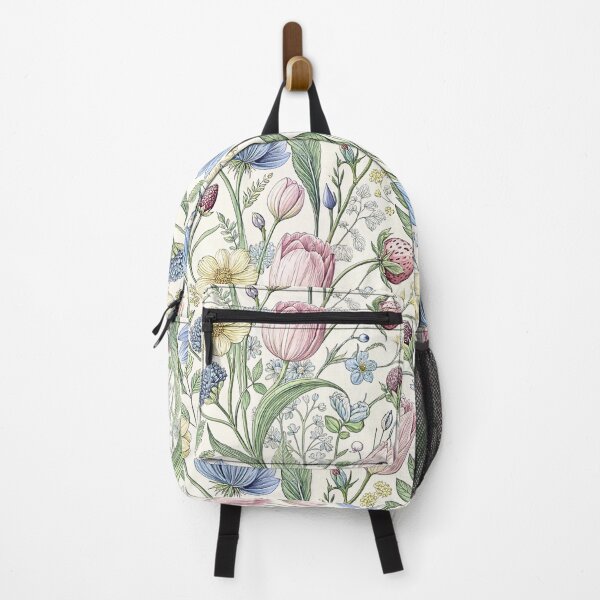 Item preview, Pastel Tulip Strawberry Botanical Pattern designed and sold by Storybook Botanica.