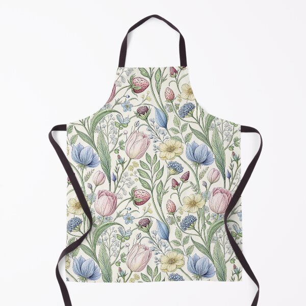 Item preview, Pastel Tulip Strawberry Botanical Pattern designed and sold by Storybook Botanica.