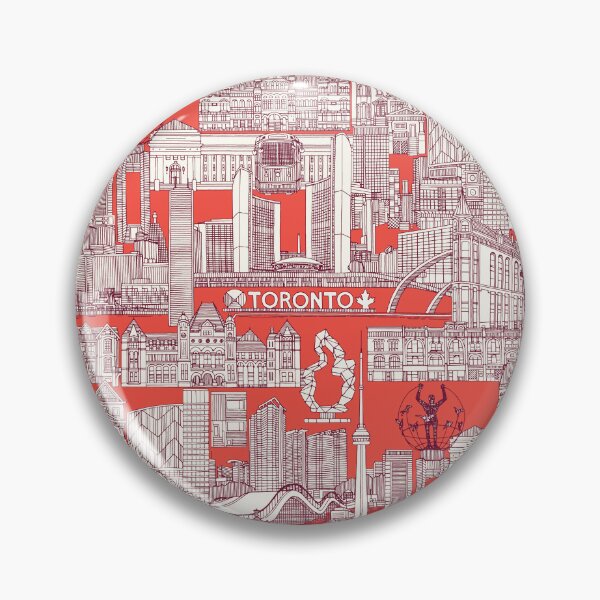 Item preview, Toronto toile claret red designed and sold by scrummy.