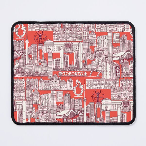 Item preview, Toronto toile claret red designed and sold by scrummy.