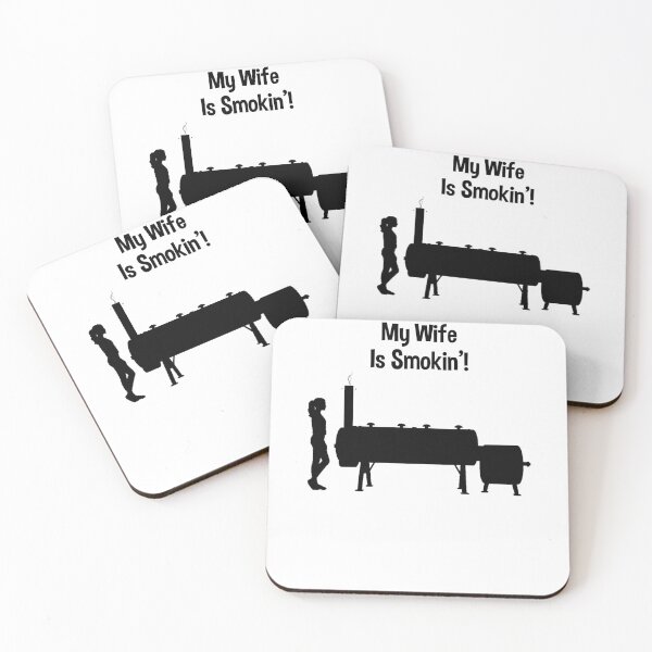 Item preview, My Wife Is Smokin Funny BBQ Grill Pitmaster Gift designed and sold by 198tees.