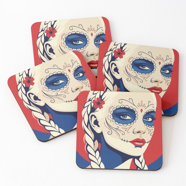 Item preview, Catrina Flat Color Art | Day of the Dead Mexican Sugar Skull designed and sold by  Ojo de Lilith.