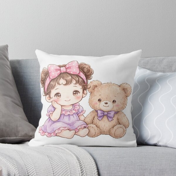 Item preview,  Baby Girl with Teddy Bea designed and sold by Emamohamed.