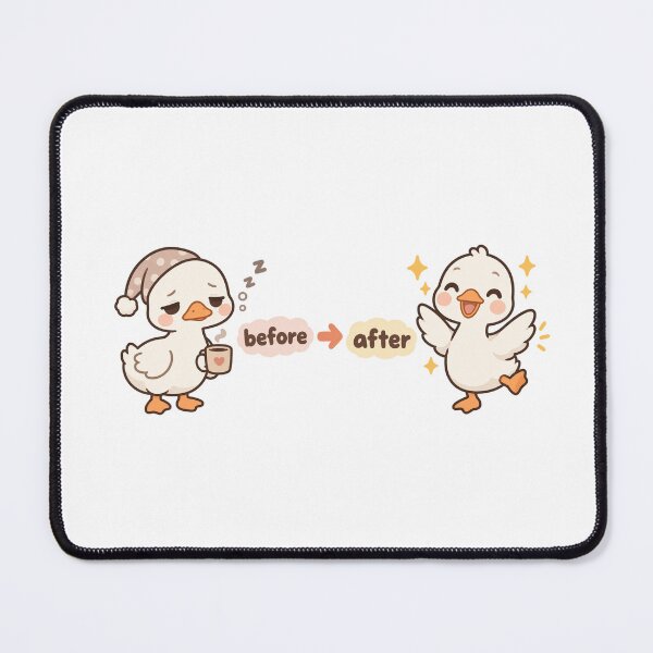 Item preview, Before and After Coffee – Kawaii Goose Duo designed and sold by DmaarGroup.