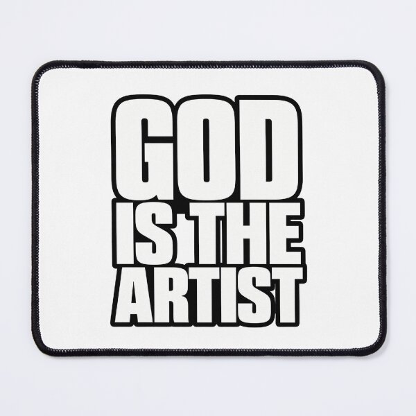 Item preview, God Is The Artist - Bold Christian Faith Typography | Inspirational Artist Gift designed and sold by WearTheVibe Store.
