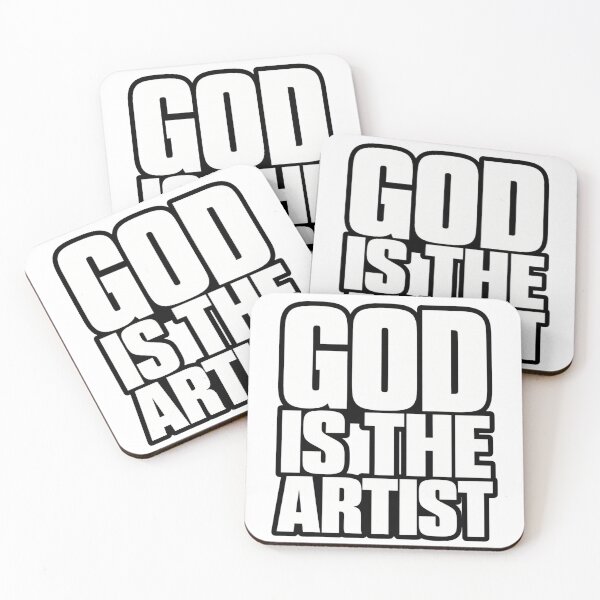 Item preview, God Is The Artist - Bold Christian Faith Typography | Inspirational Artist Gift designed and sold by WearTheVibe Store.