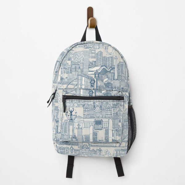 Item preview, Toronto toile cobalt strong white designed and sold by scrummy.
