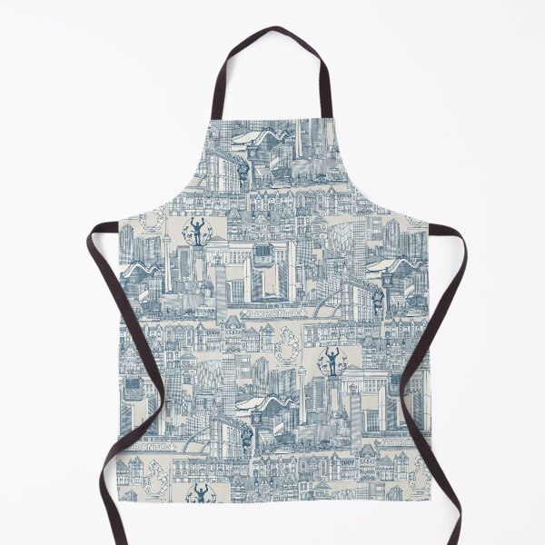 Item preview, Toronto toile cobalt strong white designed and sold by scrummy.
