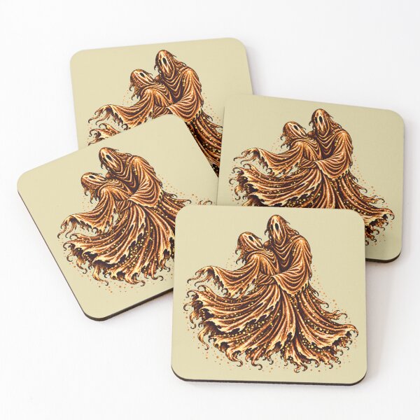 Item preview, Golden Gothic Ghost Couple Dance designed and sold by Meandmyshop.