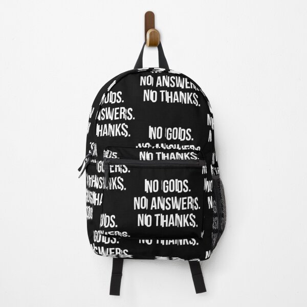 Item preview, No Gods. No Answers. No Thanks. – Philosophical Nihilist Quote designed and sold by offBosca.