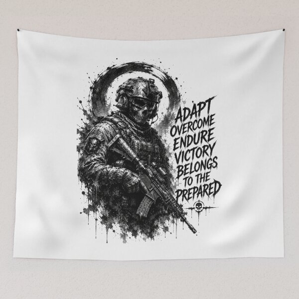 Item preview, Tactical Skull Soldier Adapt Overcome Victory designed and sold by Onviton.